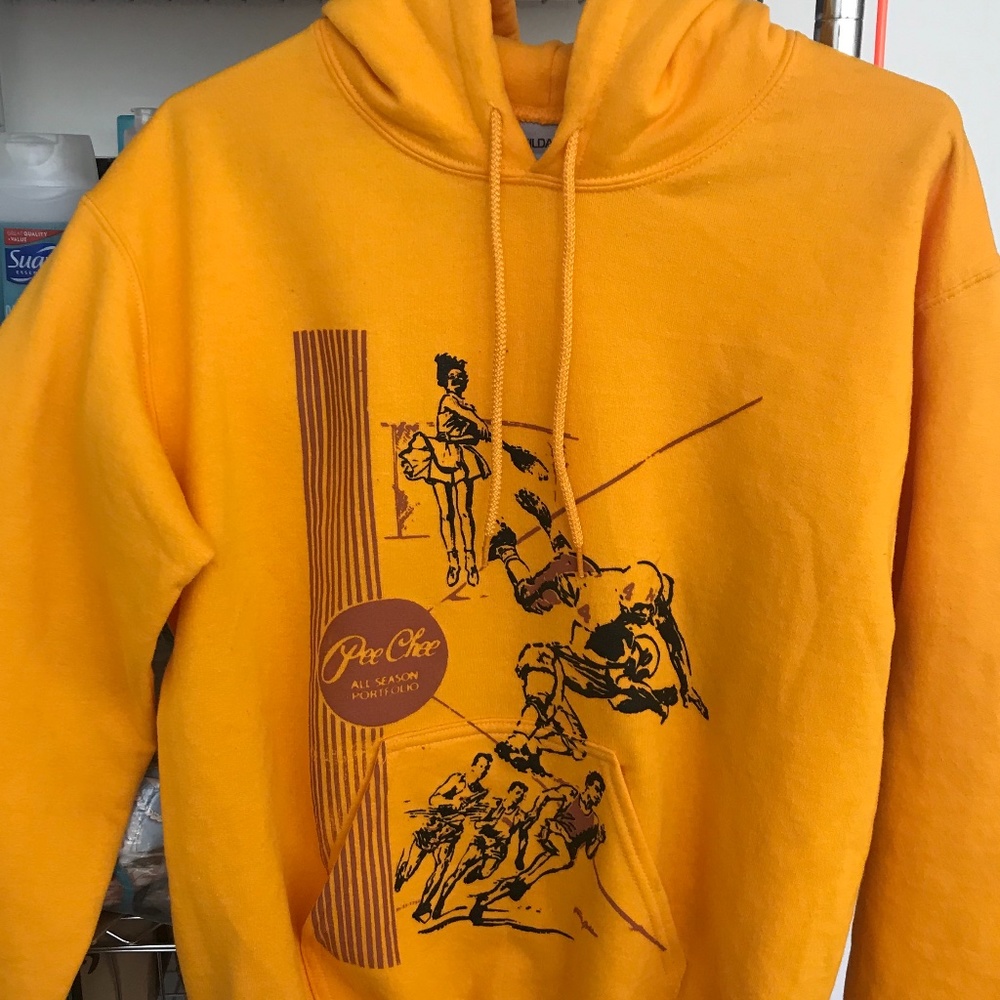 Retro PeeChee Hoodie - Pee Chee golder Sweatshirt -  Size Small